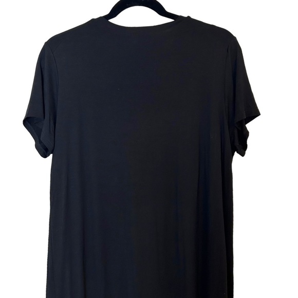 JACKSON Rowe Black V-Neck T-Shirt Dress - Picture 5 of 8